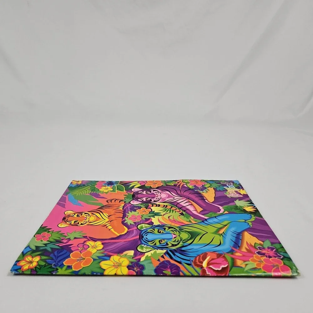 Vintage Lisa Frank Aloha Tigers 3 Ring Binder Folder Stuart Hall 90s